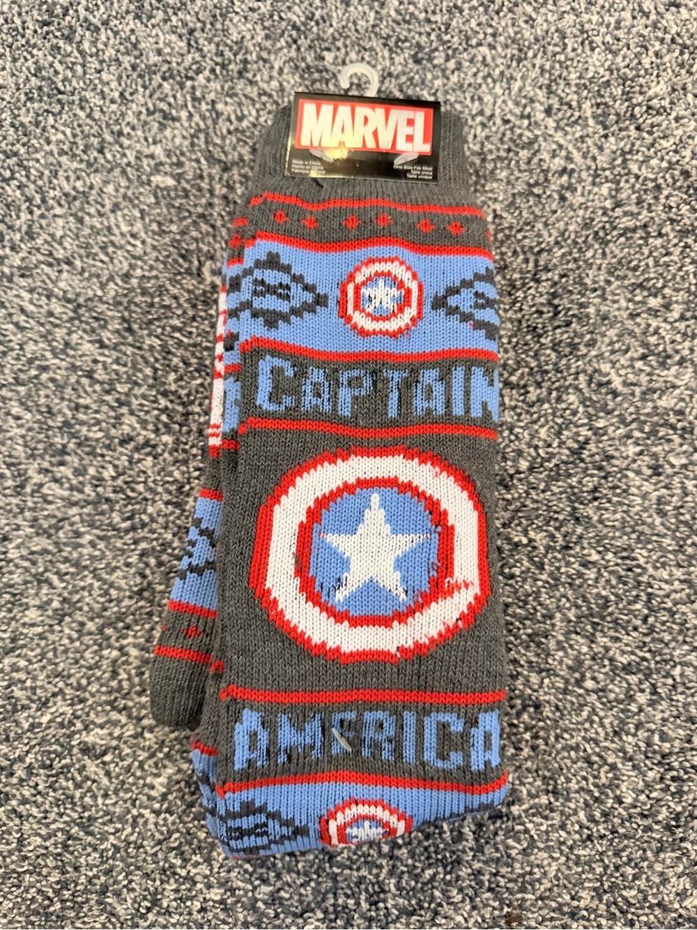 NWT men’s Marvel Captain America socks